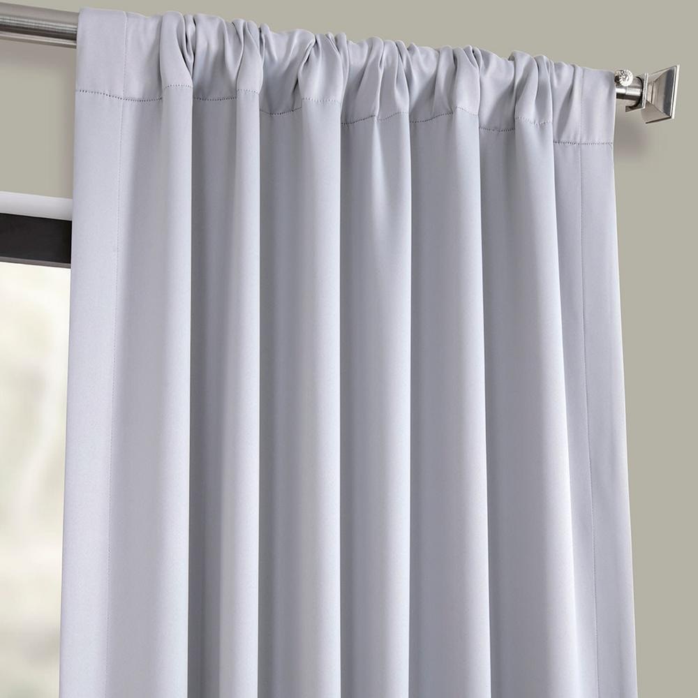 FARMHOUSE PAIR Semi Opaque Grey Blackout Curtain